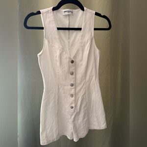 Princess Polly White Button-Down Blouse
